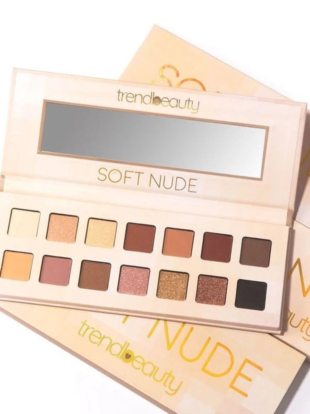 TrendBeauty Soft Nude Eyeshadow Palette - Neutral & Warm Shades